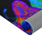 Neon Splendour. Butterflies & Mushrooms Area Rug