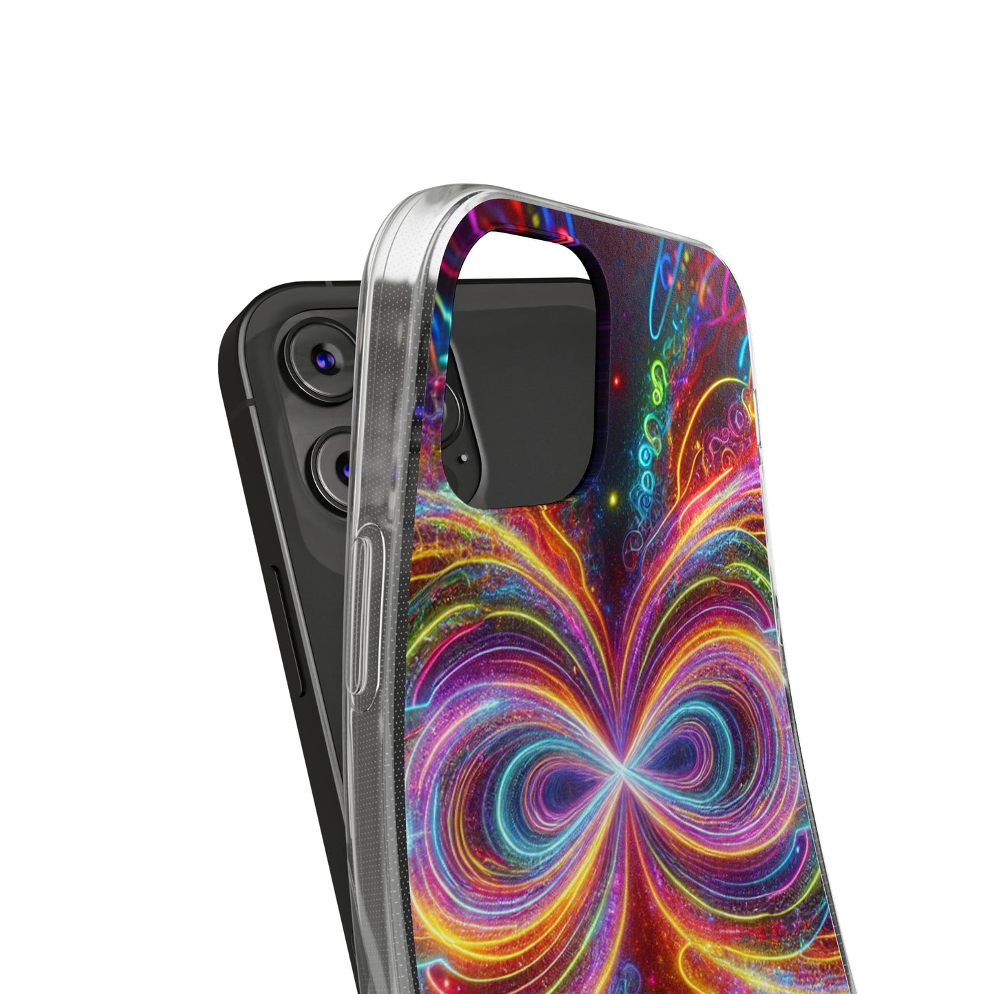 Neon Infinity Vortex Infinity Patterns Art Polycarbonate Phone Case