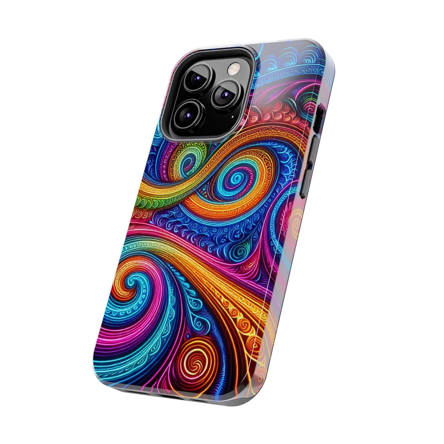 Neon Infinity Illusionz. Trippy Infinity Patterns Tough Phone Case