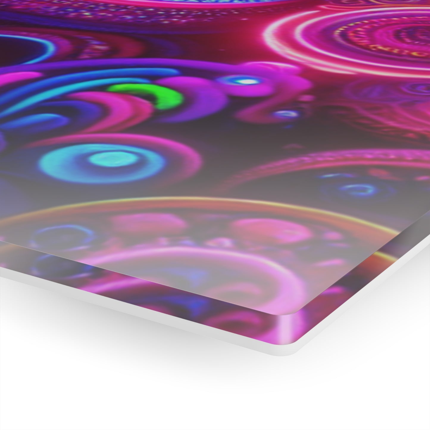 Cosmic Swirlery. Trippy infity Pattern 1/4" Glossy Acrylic Art