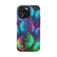 Neon Flutter Symphony Neon Butterflies Premium Art Magsafe Magnet Tough IPhone 13 14 15 Pro Plus Max and Mini in Matte and Glossy Phone cases