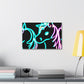 "Neon Unicorn Carnival" NEON Unicorns Art Canvas