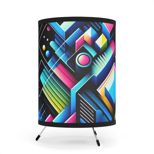 Gian Luca da Firenze - Trippy Infity Patterns Art Tripod Lamp