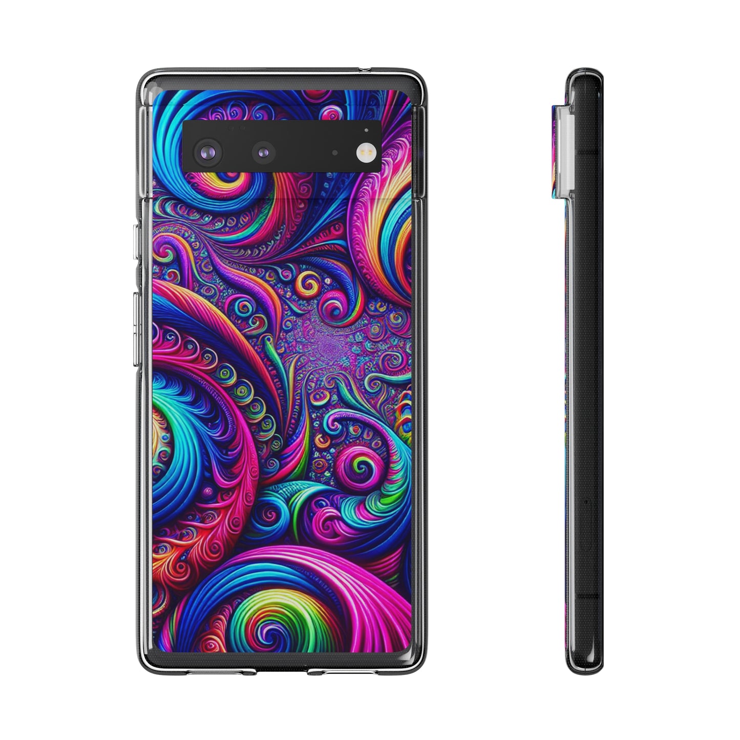 "VibranTrip Neonfinity" Infinity Patterns Art Polycarbonate Phone Case
