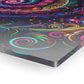 Vibrant Infinity Voyage. Trippy infity Pattern 1/4" Glossy Acrylic Art