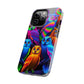 "Electric Vivid Night Owls" NEON Owls Tough Phone Case