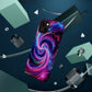 Infinite Neon Horizon Neon Trippy Infinity Patterns Premium Art Magsafe Magnet Tough IPhone 13 14 15 Pro Plus Max and Mini in Matte and Glossy Phone cases
