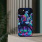 Neon Unicorn Prism. Neon Unicorns Premium Art Magsafe Magnet Tough IPhone 13 14 15 Pro Plus Max and Mini in Matte and Glossy Phone cases
