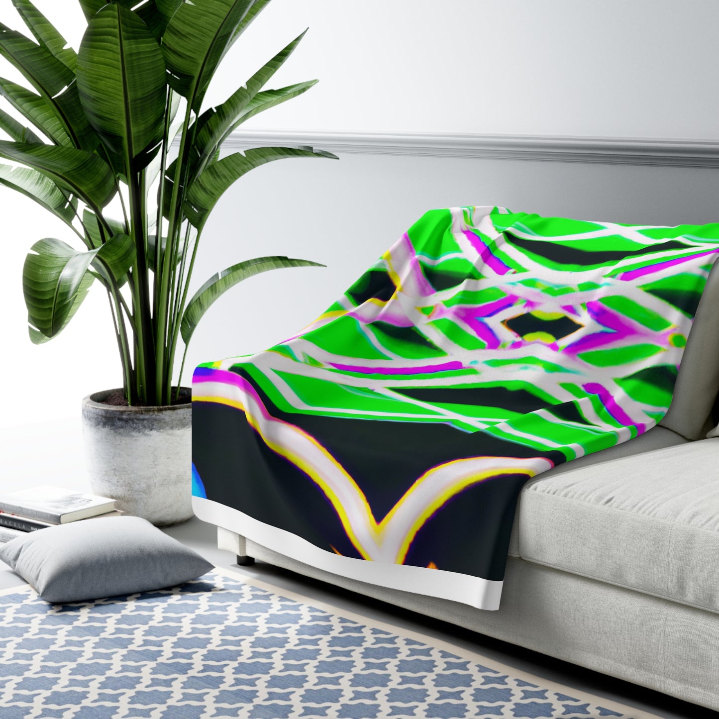 Giovanni della Cappella - Trippy Infinity Patterns Sherpa Blanket