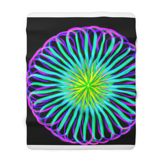 Giuliano della Palma - Trippy Infinity Patterns Sherpa Blanket