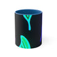 "Neon Prism Butterfly Flutter" Butterflies 11oz Mug