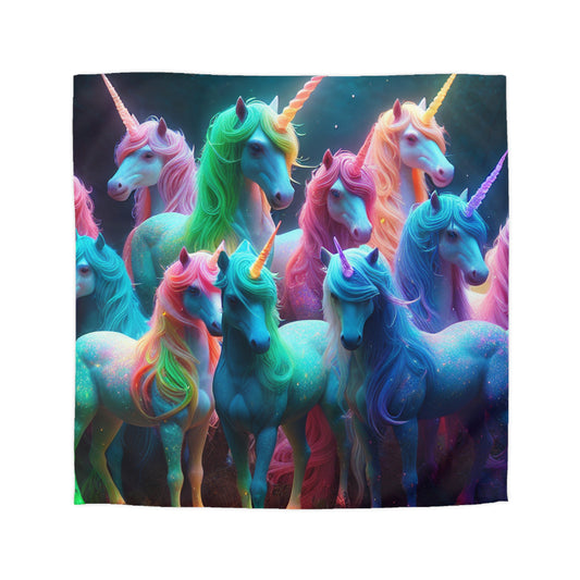 Giovanni da Guido - NEON Unicorns Microfiber Duvet Cover