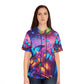 "Neon Flutterglo" Neon Butterflies Womans Jersey