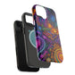 Vivid Voyage of Infinity Neon Splendor. Neon Trippy Infinity Patterns Premium Art Magsafe Magnet Tough IPhone 13 14 15 Pro Plus Max and Mini in Matte and Glossy Phone cases
