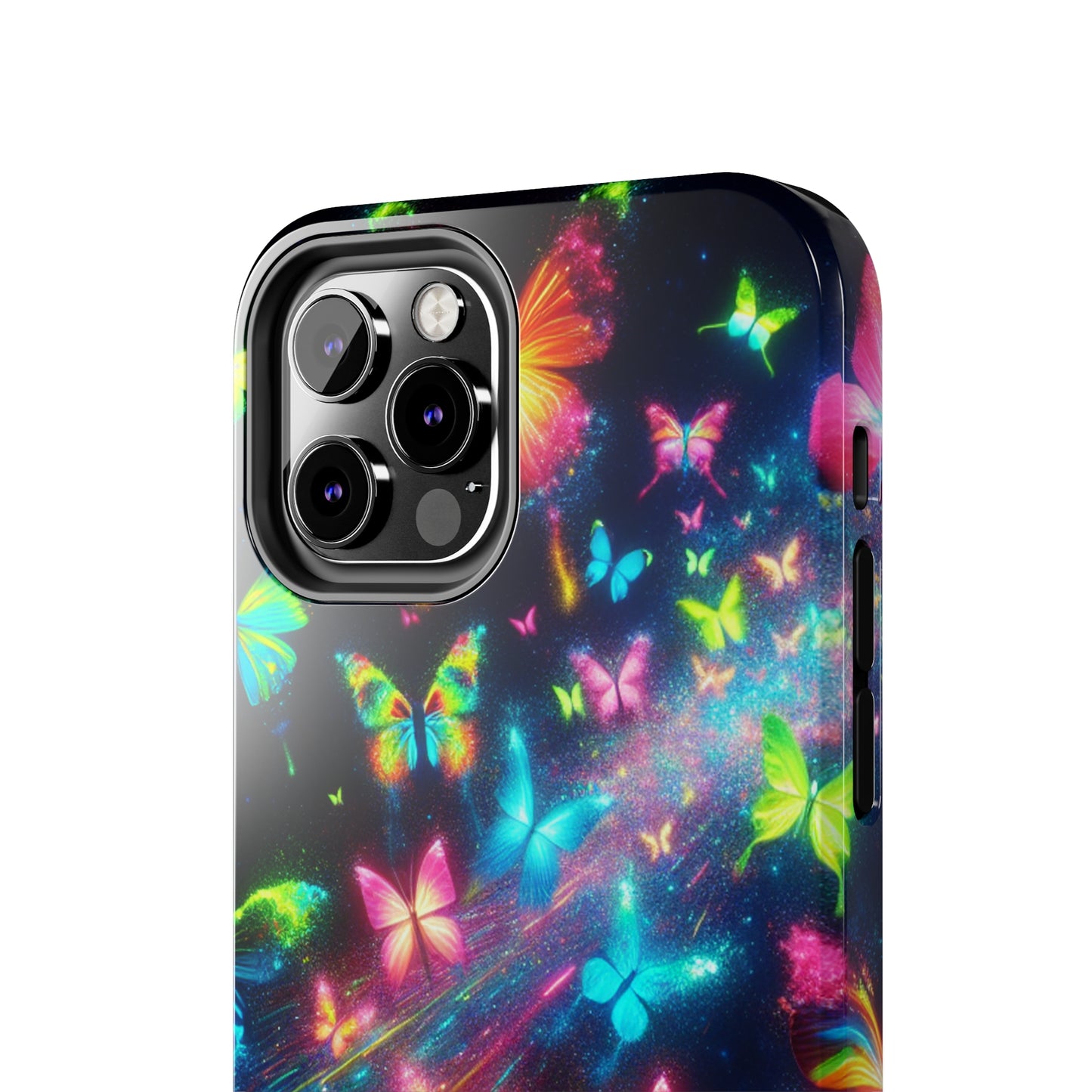 "Neon Swarm Splendour" NEON Butterflies Tough Phone Case