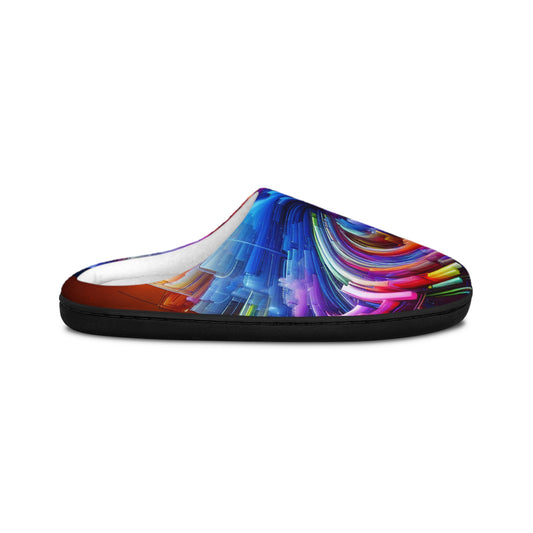 Federigo Gentile - Trippy Infity Patterns Men's Indoor Slippers