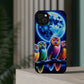 Neon Nocturnal Orbitals. Neon Owls Premium Art Magsafe Magnet Tough IPhone 13 14 15 Pro Plus Max and Mini in Matte and Glossy Phone cases