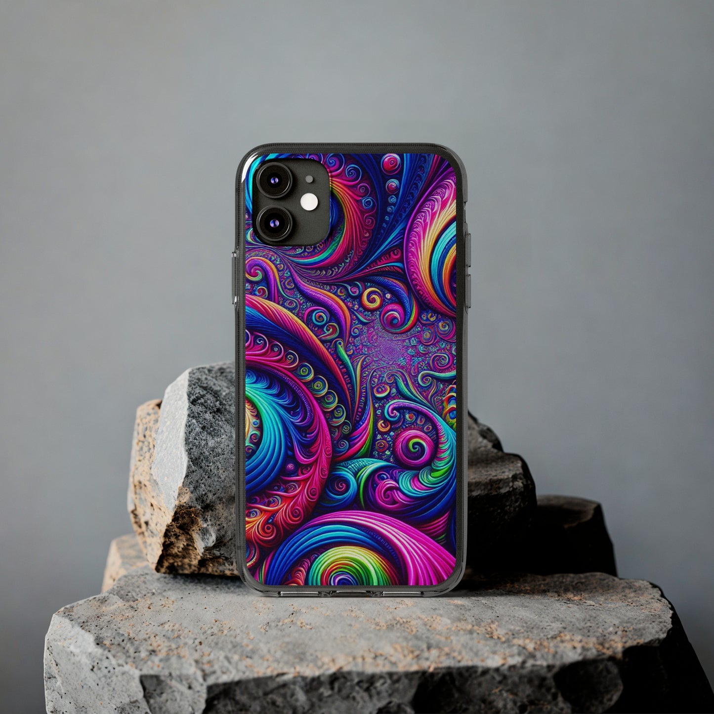 "VibranTrip Neonfinity" Infinity Patterns Art Polycarbonate Phone Case