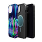Neon Unicorn Pods. Neon Unicorns Premium Art Magsafe Magnet Tough IPhone 13 14 15 Pro Plus Max and Mini in Matte and Glossy Phone cases