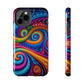 Neon Infinity Illusionz. Trippy Infinity Patterns Tough Phone Case