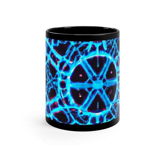 Cosmic Transcendance. Trippy Infninty Patterns 11oz Black Mug