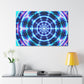 Neon Infinity Visions. Trippy Infinity Patterns Art Canvas