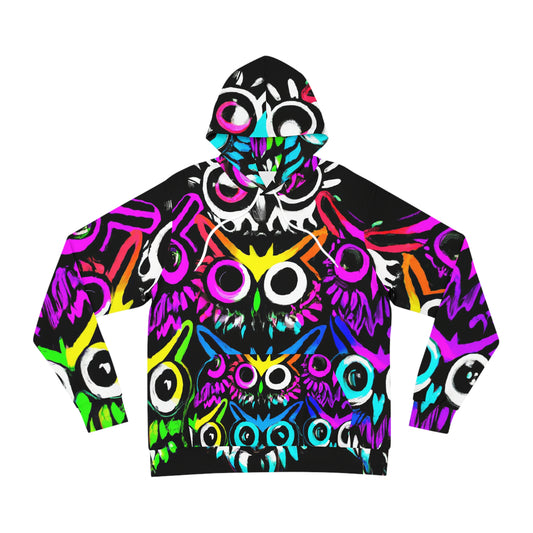 "Owl Enchanted Neon Skies" - NEON Owls AOP Hoodie
