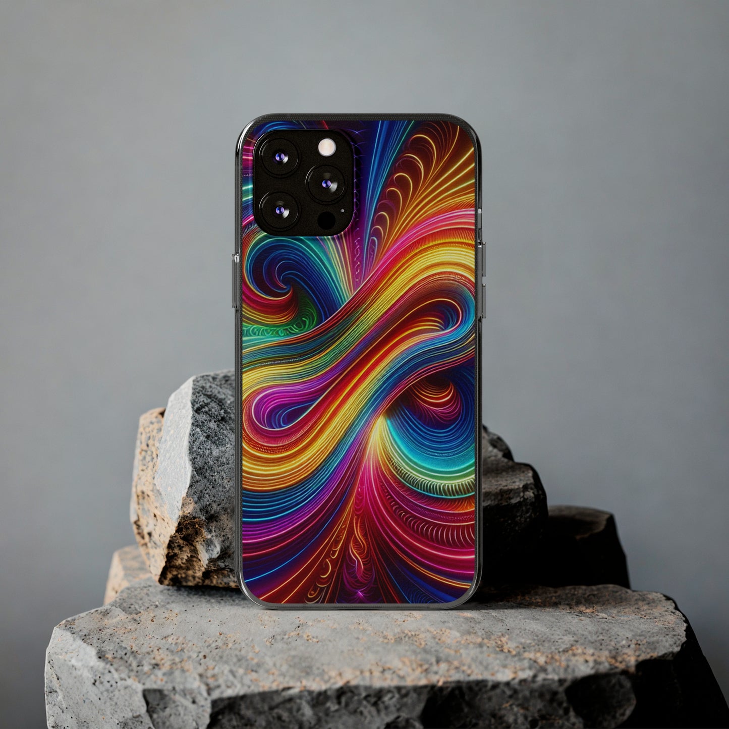 Neon Infinity Vortex Infinity Patterns Art Polycarbonate Phone Case