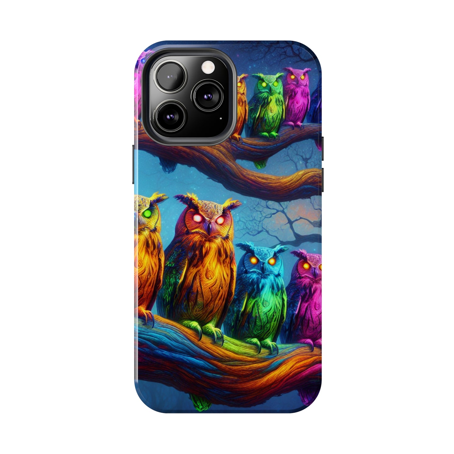 Neon Nocturnal Jazz NEON Owls Tough Phone Case