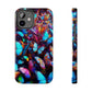 "Illuminated Flight" NEON Butterflies Tough Phone Case