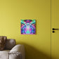 Cosmic Infinity Falls. Trippy Infinity Patterns Acrylic Art Panel