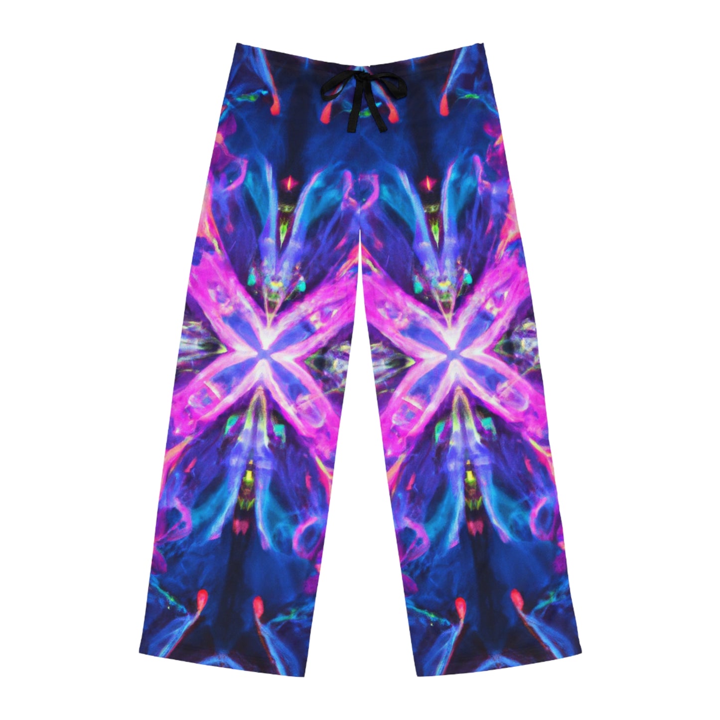 TDB Neon Infinity Vortex. Trippy Infinity Patterns Mens Pajama Pants