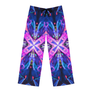 TDB Neon Infinity Vortex. Trippy Infinity Patterns Mens Pajama Pants