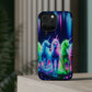 Neon Unicorn Pods. Neon Unicorns Premium Art Magsafe Magnet Tough IPhone 13 14 15 Pro Plus Max and Mini in Matte and Glossy Phone cases