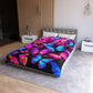 Pietro da Bergamo - NEON Butterflies Microfiber Duvet Cover