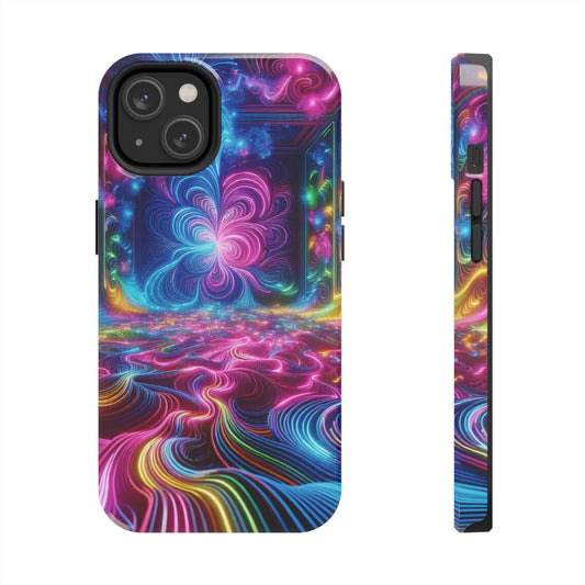 Vortex of Chromatic Wonder Trippy Infinity Patterns Tough Phone Case