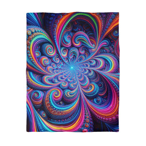 Gerrit Hoornbeek - Trippy Infinty Patterns Microfiber Duvet Cover