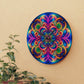 "Infinite Neon Dreams" Infinity Patterns Art Acrylic Clock