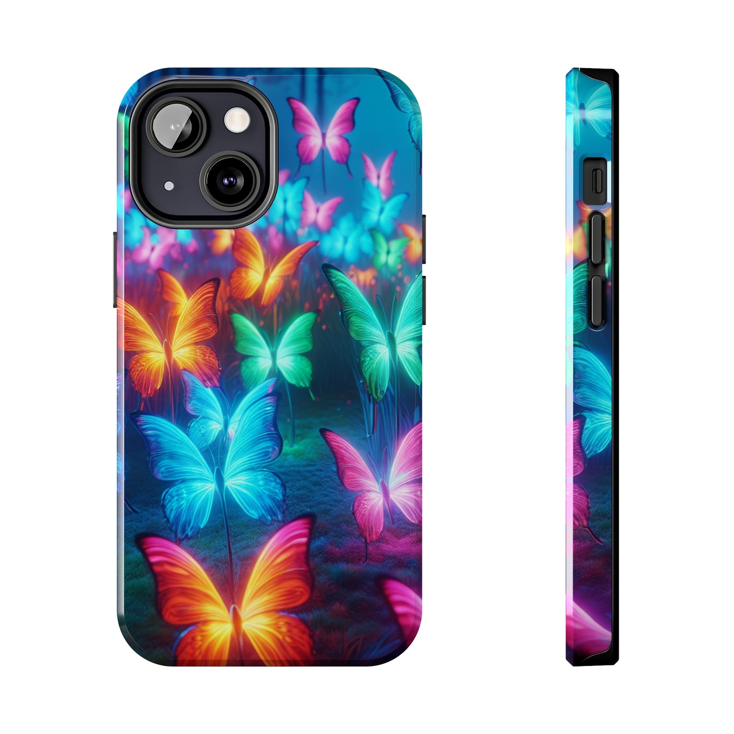 Neon Whispers. NEON Butterflies Tough Phone Case