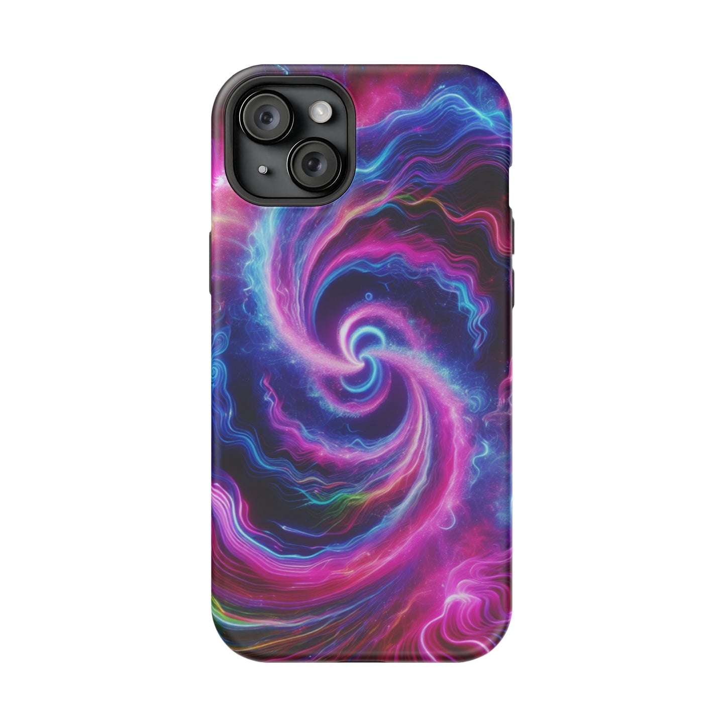 Infinite Neon Horizon Neon Trippy Infinity Patterns Premium Art Magsafe Magnet Tough IPhone 13 14 15 Pro Plus Max and Mini in Matte and Glossy Phone cases