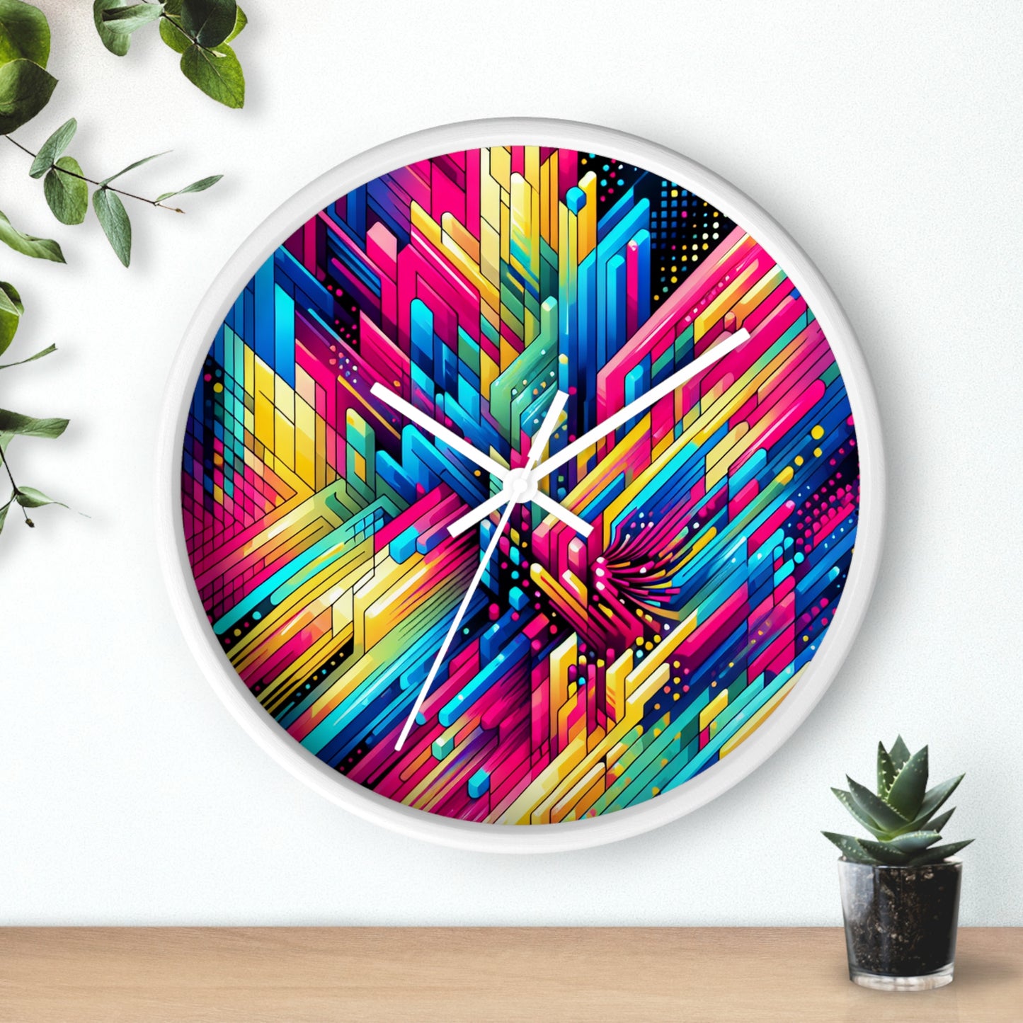 Zenobius De Vrye - Trippy Infinity Patterns Wall Clock