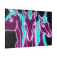 "Neon Unicorn Posse" NEON Unicorns Art Canvas
