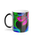 "Neon Nature Splendor" Mushrooms & Butterflies 11oz Color Morphing Mug