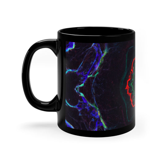 Neon Infinity Acrylicopia Trippy Infninty Patterns 11oz Black Mug