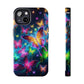 Neon Butterflies In Flight. NEON Butterflies Tough Phone Case