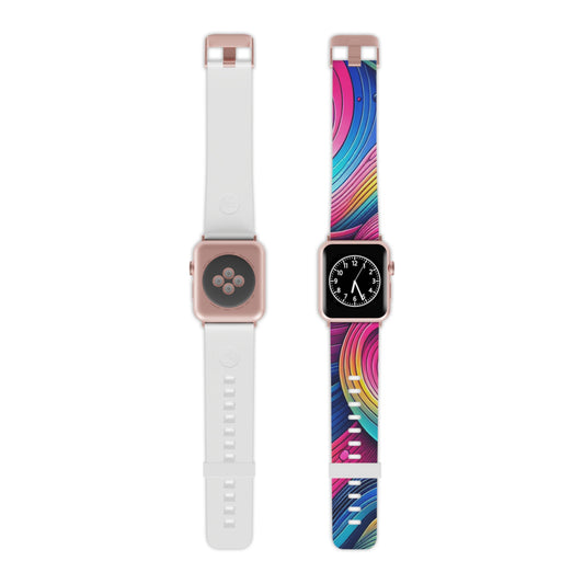 , and geometric shapes

"Neon Geoscape" - Trippy Infinity Patterns Iwatch Band