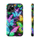 Neon Butterfly Dreamscape. NEON Butterflies Tough Phone Case