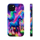Neon Unicorn Congregation Neon Unicorns Premium Art Magsafe Magnet Tough IPhone 13 14 15 Pro Plus Max and Mini in Matte and Glossy Phone cases