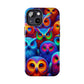 'Electric Neon Owl Harmony' NEON Owls Tough Phone Case