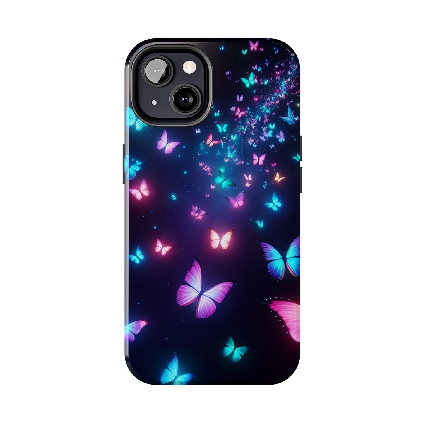 'The Illuminated Flutterflies' NEON Butterflies Tough Phone Case
